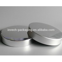 89mm Brushed Metal Candle Jar Lid,Polished Aluminum Custom Candle lids for Glass bottle and Plastic jar