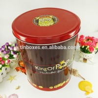 Wholesale clear box popcorn favor tin can